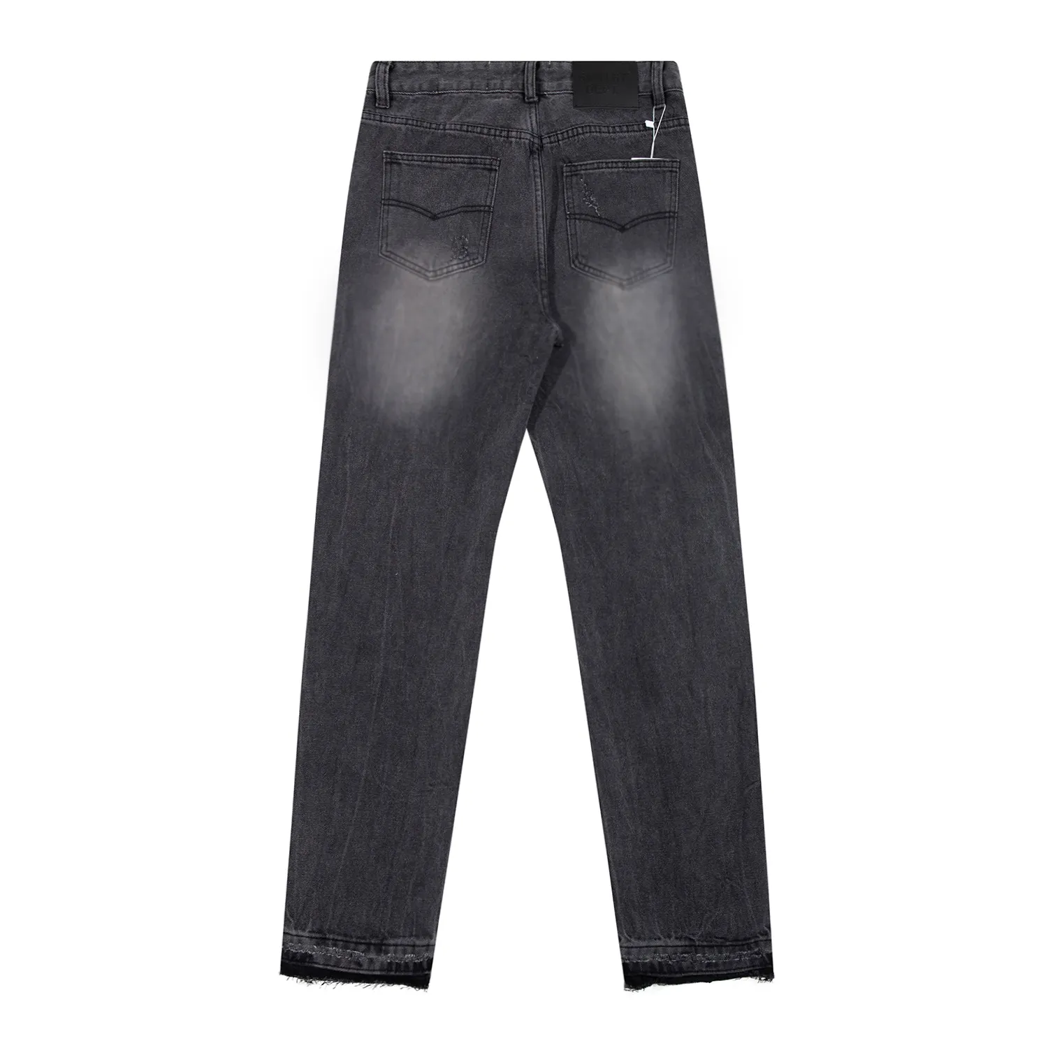 643#Gallery Dept new basic style washed small straight leg jeans American high street casual trousers washed black washed blue S～XL p220